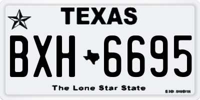 TX license plate BXH6695