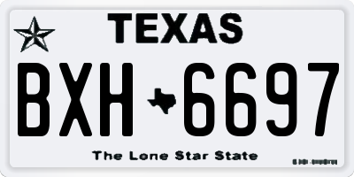 TX license plate BXH6697