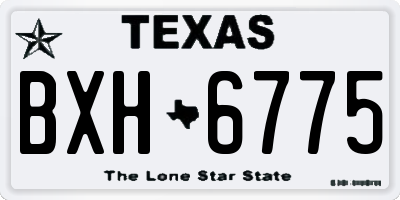 TX license plate BXH6775