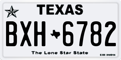 TX license plate BXH6782