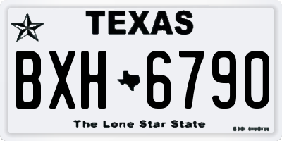 TX license plate BXH6790