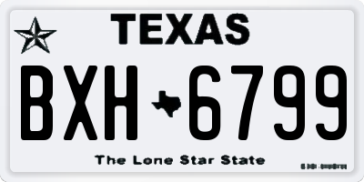 TX license plate BXH6799