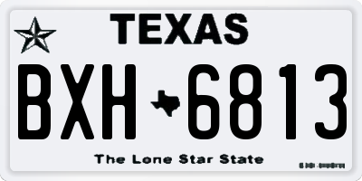 TX license plate BXH6813