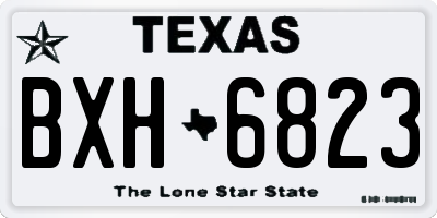 TX license plate BXH6823