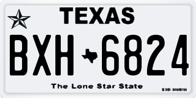 TX license plate BXH6824
