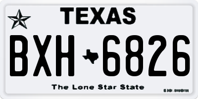 TX license plate BXH6826