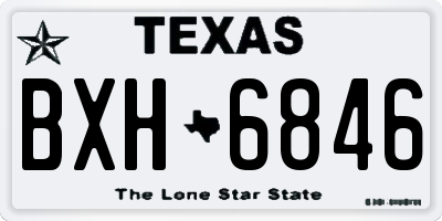TX license plate BXH6846
