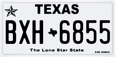 TX license plate BXH6855