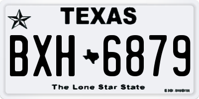 TX license plate BXH6879