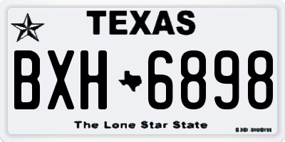 TX license plate BXH6898