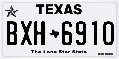 TX license plate BXH6910