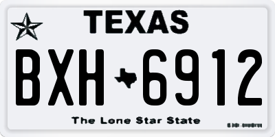 TX license plate BXH6912