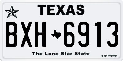 TX license plate BXH6913