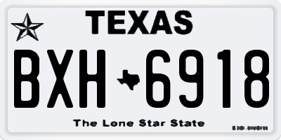 TX license plate BXH6918