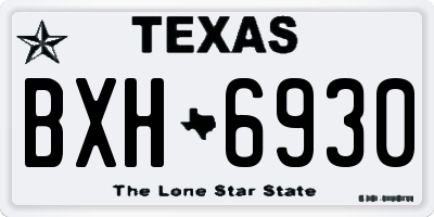 TX license plate BXH6930