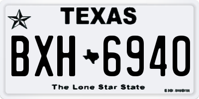 TX license plate BXH6940