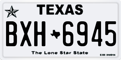 TX license plate BXH6945