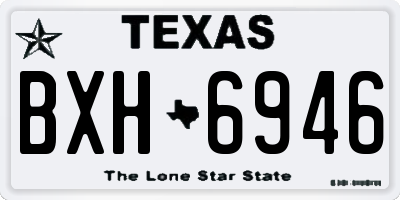 TX license plate BXH6946