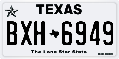 TX license plate BXH6949