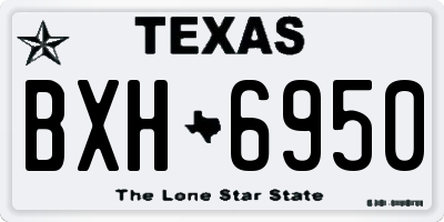 TX license plate BXH6950