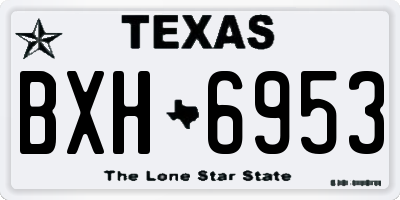 TX license plate BXH6953
