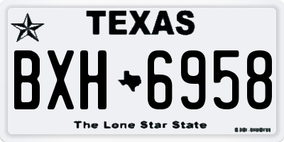 TX license plate BXH6958