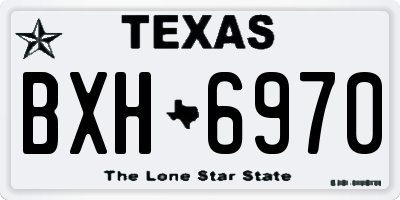 TX license plate BXH6970