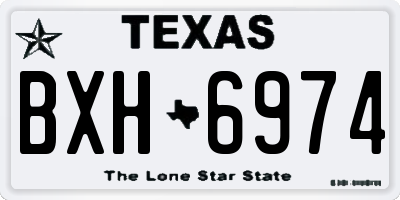 TX license plate BXH6974