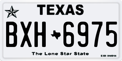 TX license plate BXH6975