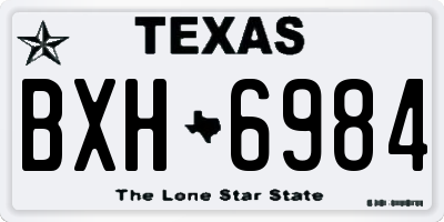 TX license plate BXH6984