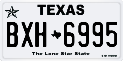TX license plate BXH6995