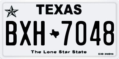 TX license plate BXH7048