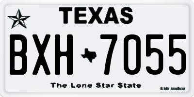 TX license plate BXH7055