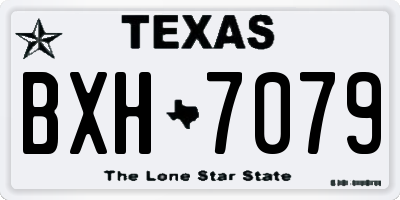 TX license plate BXH7079