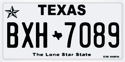 TX license plate BXH7089