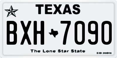 TX license plate BXH7090