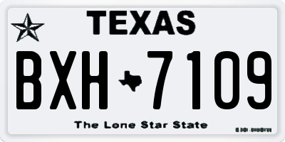 TX license plate BXH7109