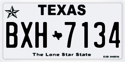 TX license plate BXH7134