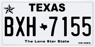 TX license plate BXH7155