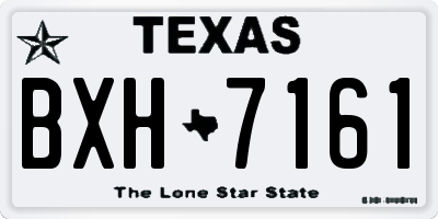TX license plate BXH7161