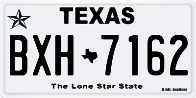 TX license plate BXH7162