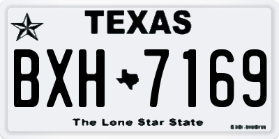 TX license plate BXH7169