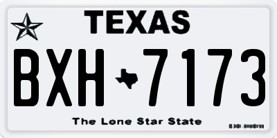 TX license plate BXH7173