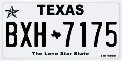 TX license plate BXH7175