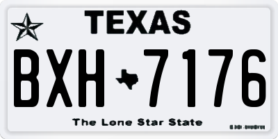 TX license plate BXH7176