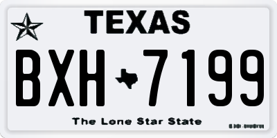 TX license plate BXH7199