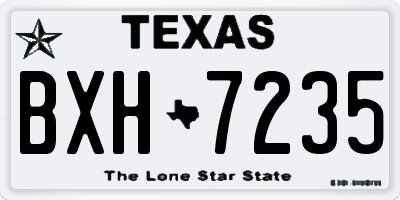 TX license plate BXH7235