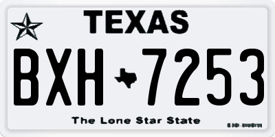 TX license plate BXH7253