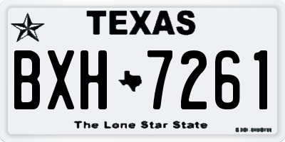TX license plate BXH7261
