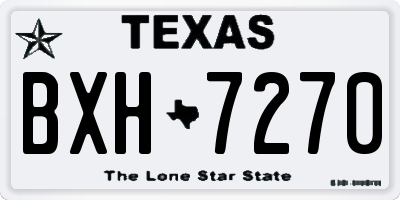 TX license plate BXH7270